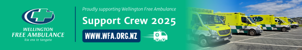 Wellington Free Ambulance Support crew banner image